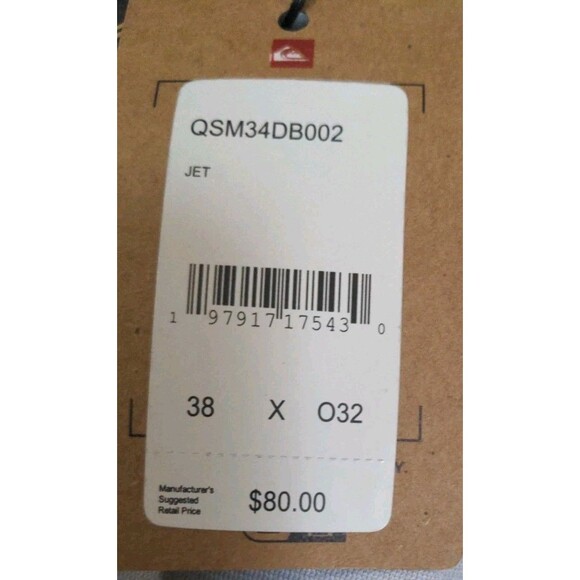 New Men's Quiksilver Stretch Tech Woven Slim Fit Pants Jeans Black Onyx 38X32 - Picture 13 of 13